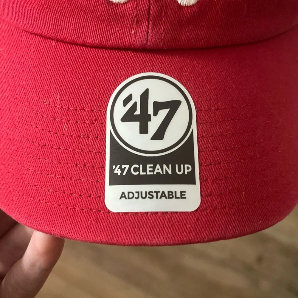 47 Red World Series ATL Braves Champions Cap
